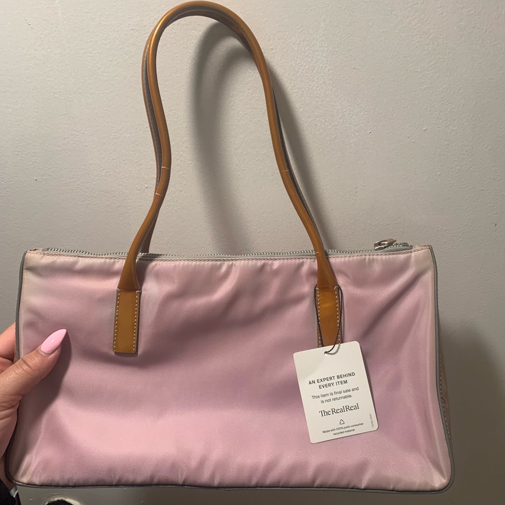 Prada Vernice Tessuto Handle Bag